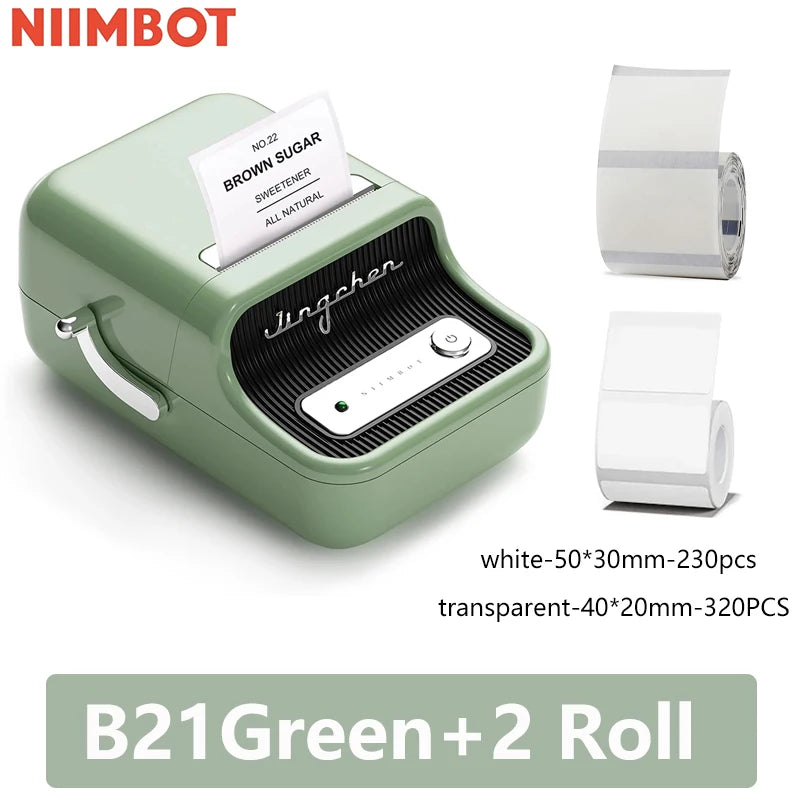 Niimbot B21 Mini Portable Thermal Label Printer – Wireless Sticker Maker