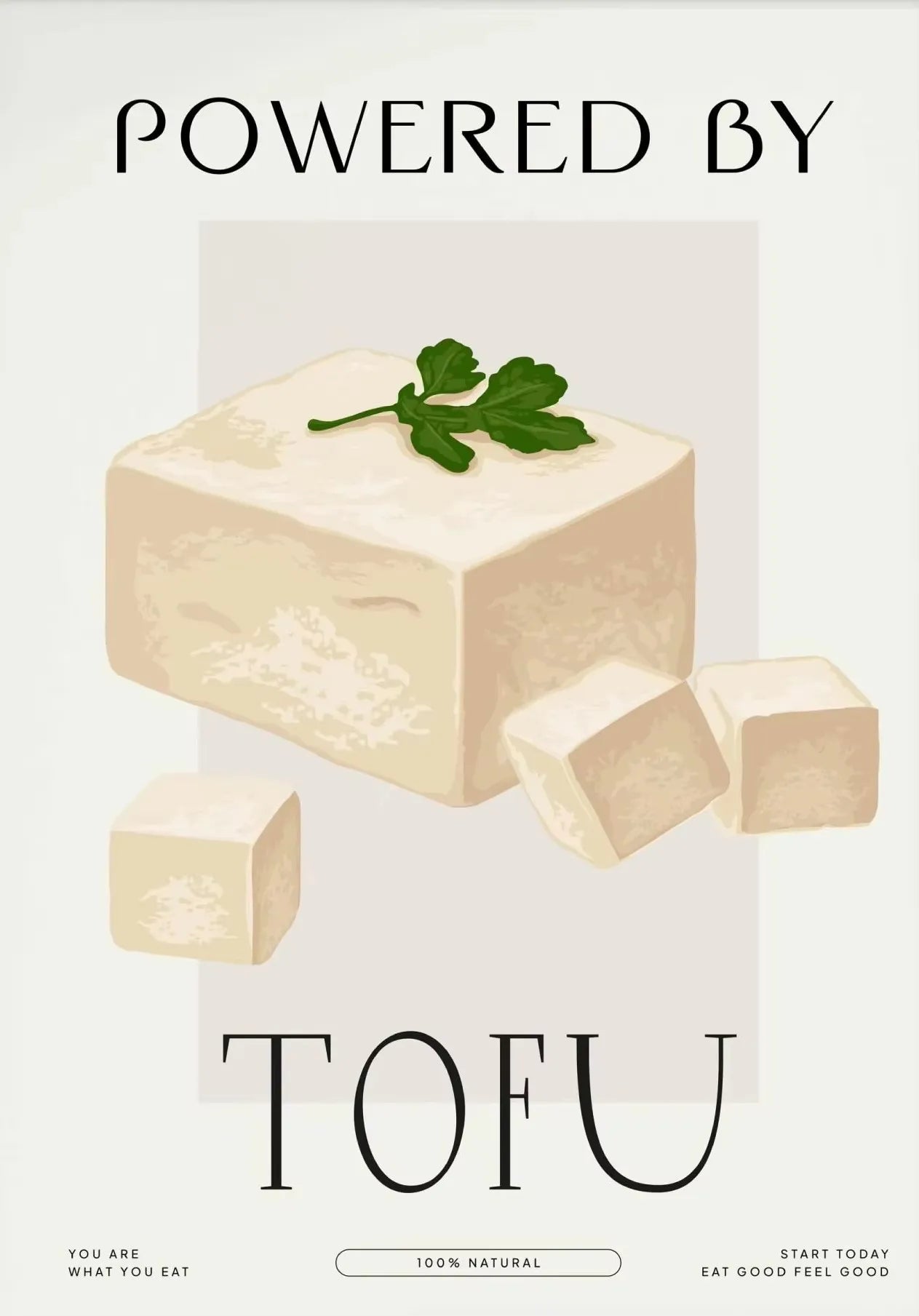 Eat More Fruits & Veggies Kitchen Wall Art – Canvas Poster (Frameless)