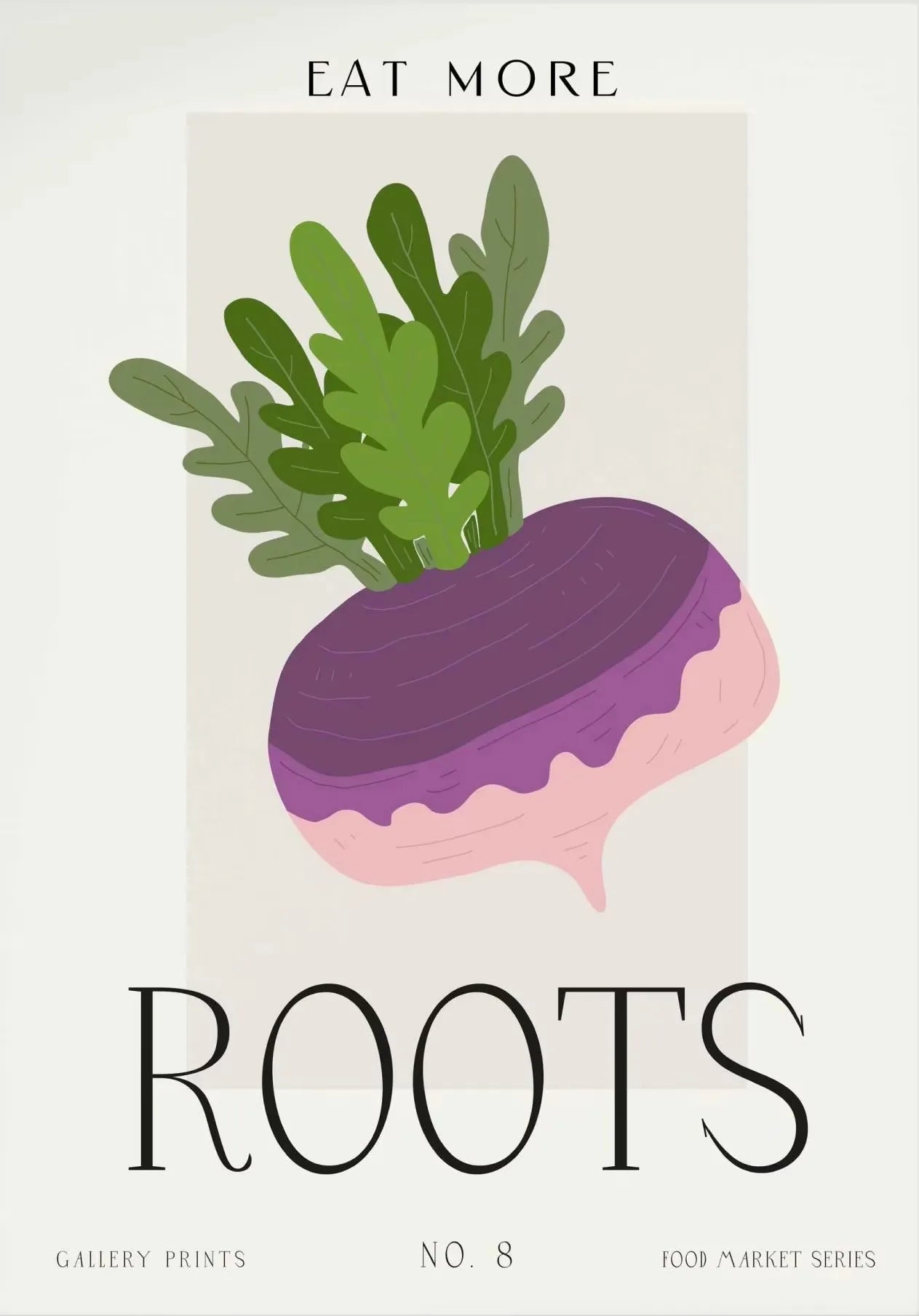 Eat More Fruits & Veggies Kitchen Wall Art – Canvas Poster (Frameless)