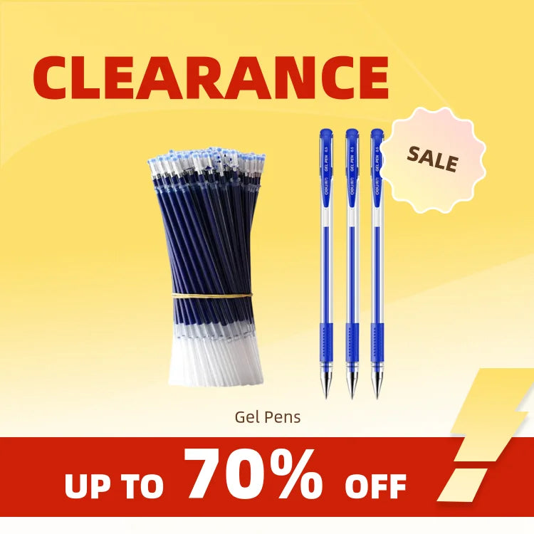 Gel Pen Set with Refills – Black & Blue 0.5mm Kawaii Korean Stationery