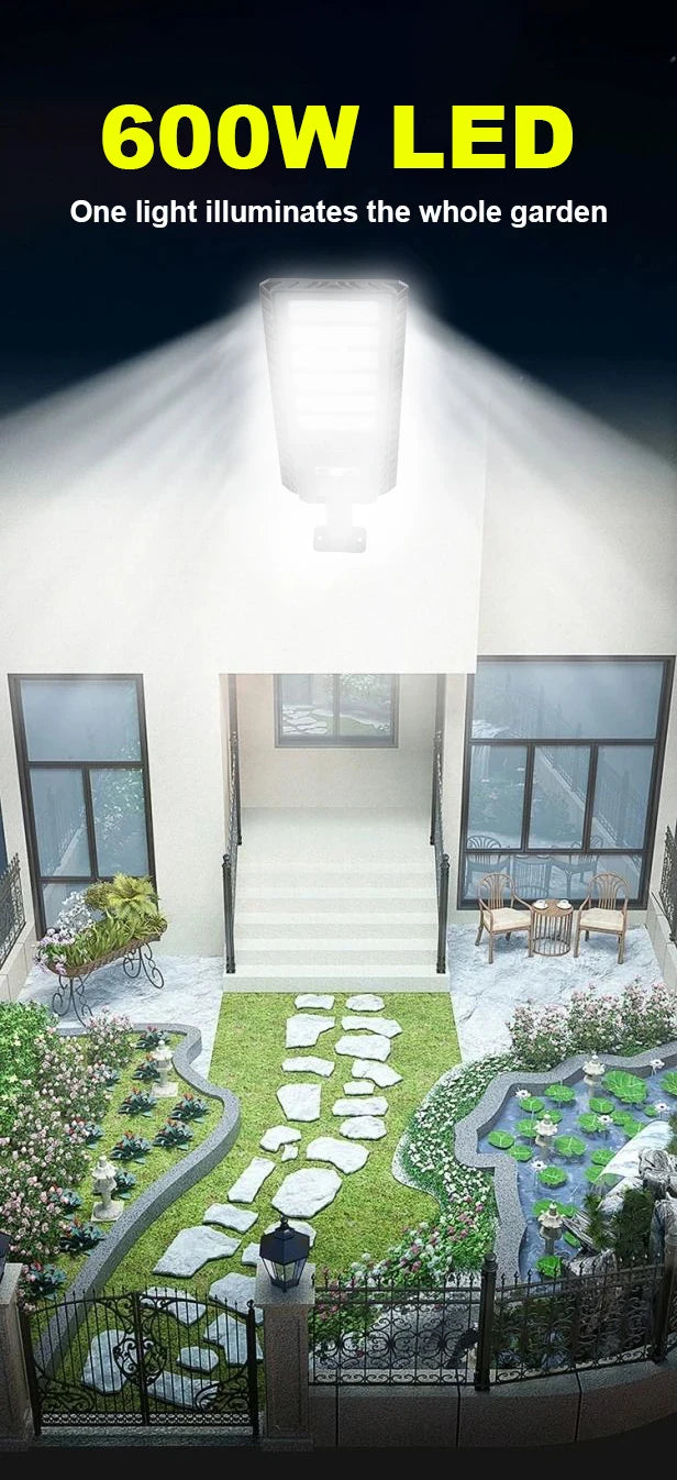 2024 600W LED Solar Motion Sensor Outdoor Light