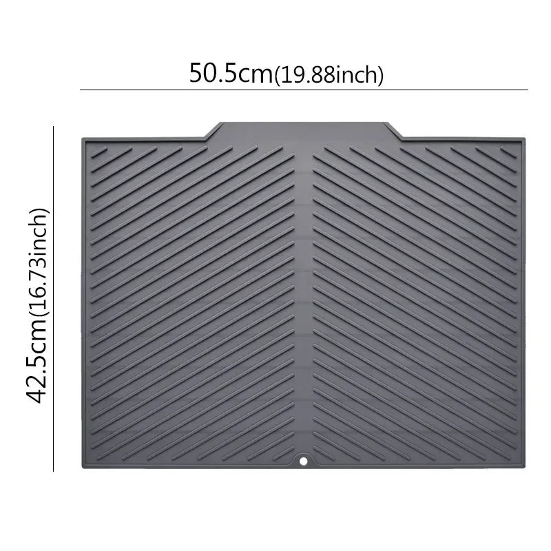 Silicone Bar & Sink Drain Mat – Heat-Resistant, Multi-Purpose Kitchen Accessory