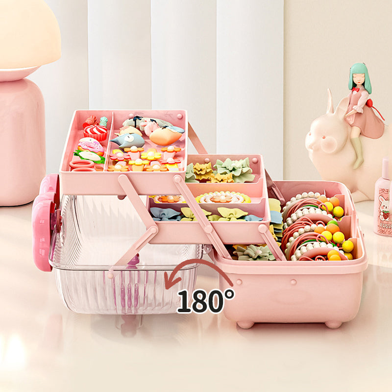 Multi-Layer Hair Accessories & Jewelry Organizer Box