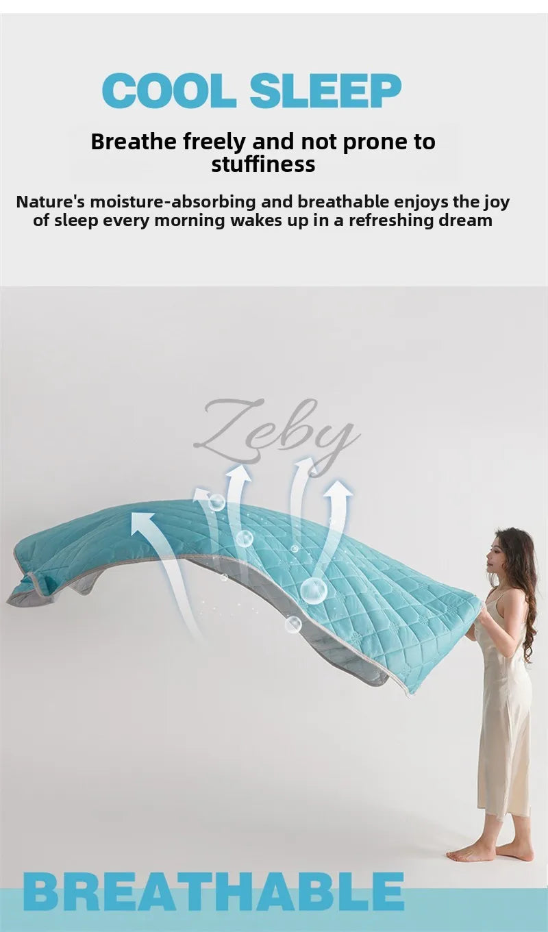 Cooling Blanket – Lightweight Breathable Summer Quilt (King/Queen)