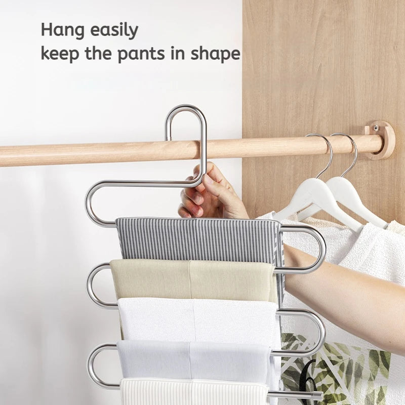 5-Layer Multi-Functional Clothes & Pants Hanger