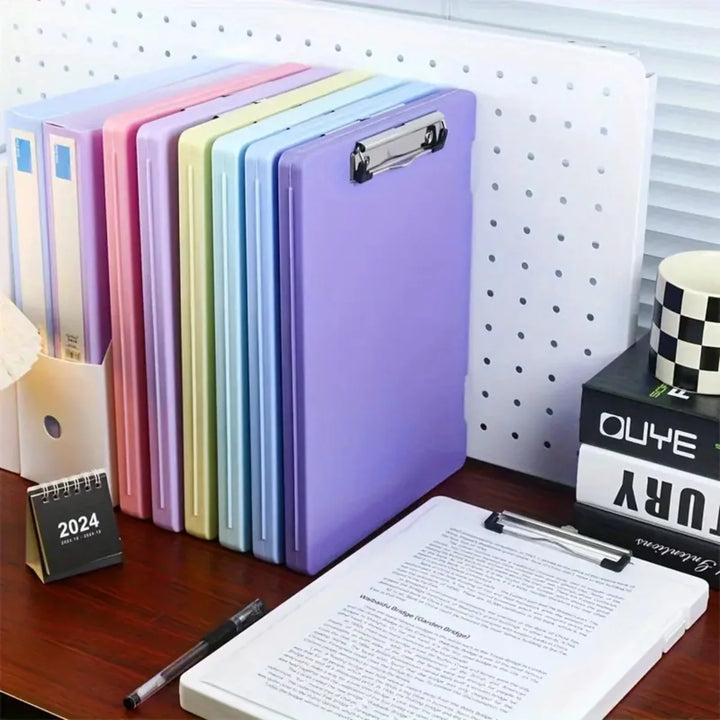 Multi-Color A4 Clip Storage Box – Large Capacity Organizer for School & Office