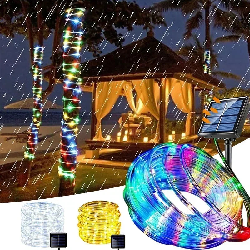 Solar LED String Lights – 8 Modes Outdoor Fairy Lights for Garden, Patio, Wedding & Holiday Décor