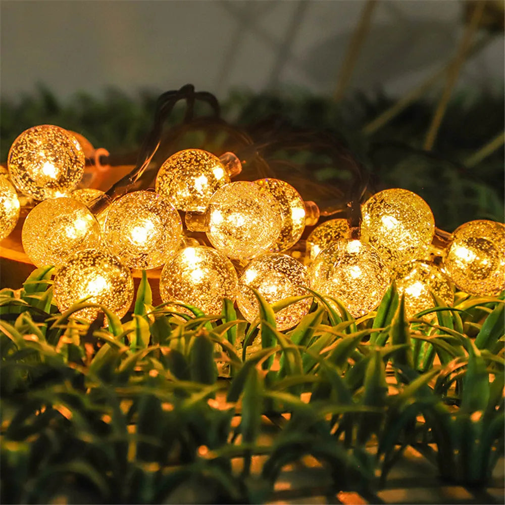 LED Solar Fairy String Lights – 5m 20LED Warm White, Waterproof Outdoor Garden & Wedding Decor