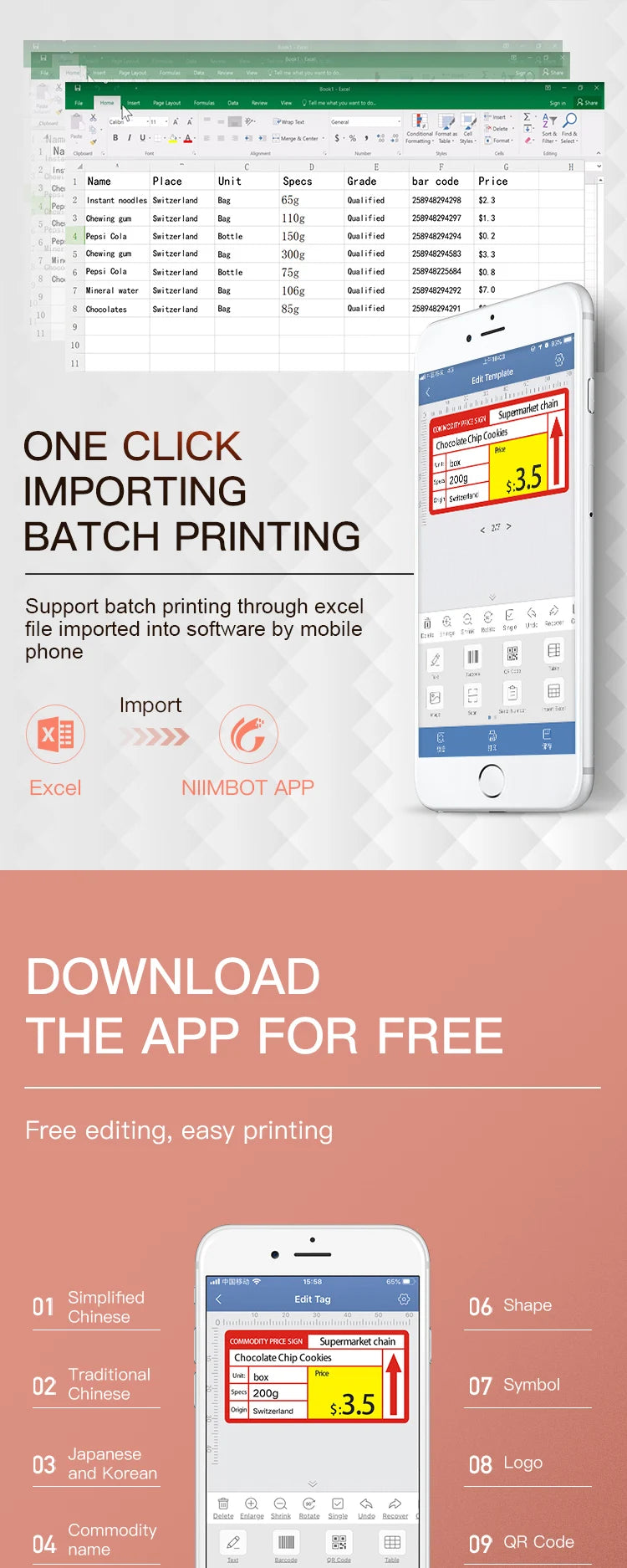 Niimbot B21 Mini Portable Thermal Label Printer – Wireless Sticker Maker