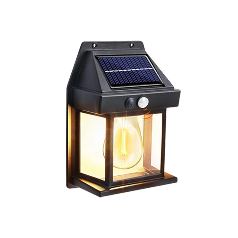 Solar Wall Light with Motion Sensor – Waterproof Outdoor LED Lamp, 3 Modes