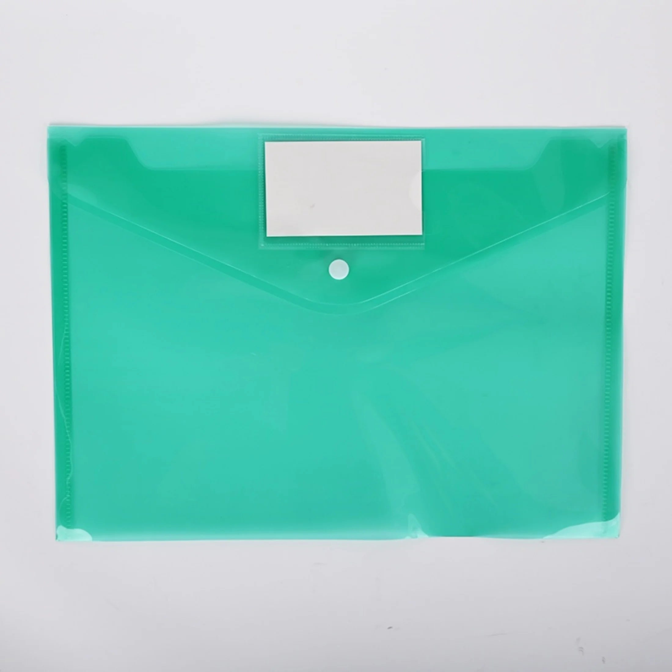 10pcs A4 Plastic Button File Bags – Colorful PP Document Storage Folders