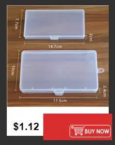 Large Capacity Transparent Plastic Document Storage Box