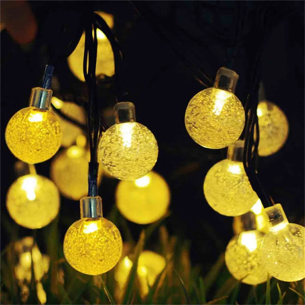 LED Solar Fairy String Lights – 5m 20LED Warm White, Waterproof Outdoor Garden & Wedding Decor