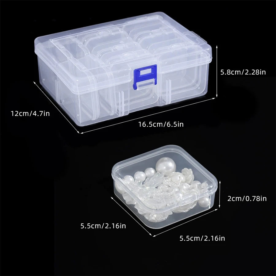 Transparent Plastic Storage Box – 14/30 Compartment Organizer