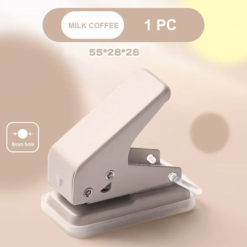 Mini Hole Punch – 1-Hole Cute Portable Paper Cutter