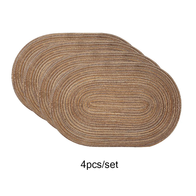 Set of 4 Washable Heat-Resistant Placemats – Non-Slip Dining Table Mats