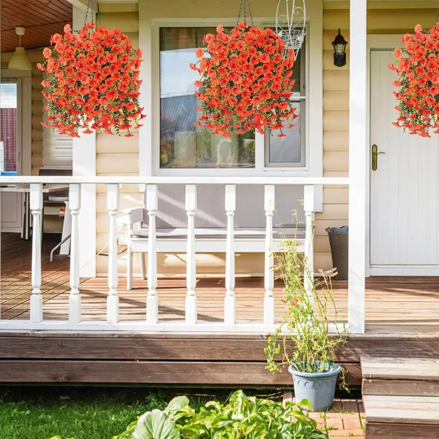 Artificial Hanging Flowers – UV-Resistant Realistic Floral Decor for Home & Wedding (2025)