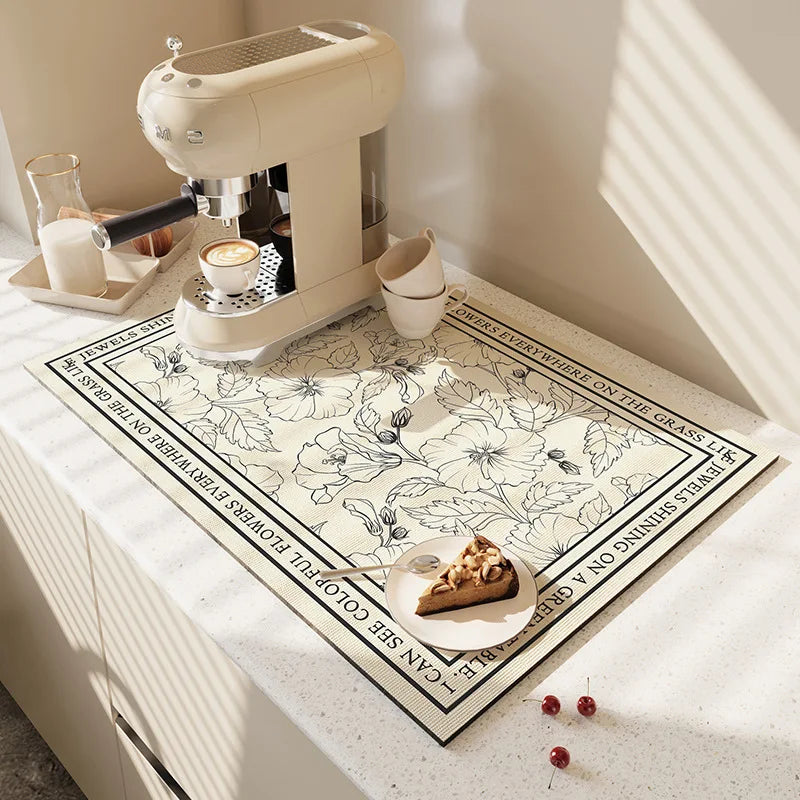 Large Super Absorbent Kitchen Drying Mat