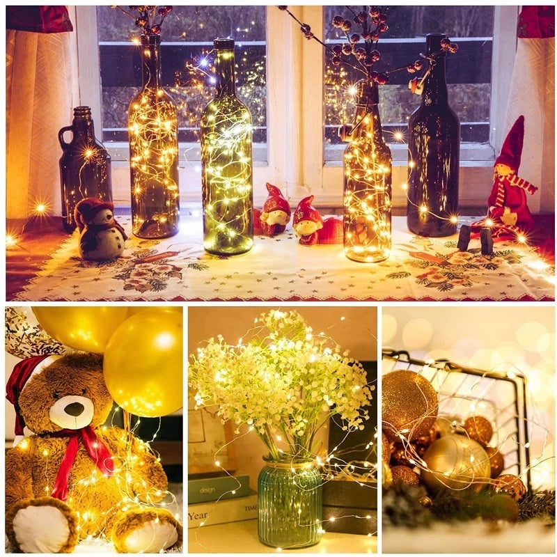 Fairy String Lights – Battery Operated Mini LED Garland (1/5/10pcs)