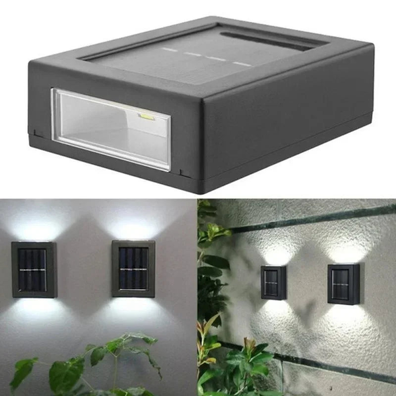 Solar Up & Down Wall Spot Lights – Outdoor Waterproof Decorative Garden Lamp