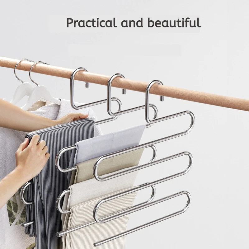5-Layer Multi-Functional Clothes & Pants Hanger