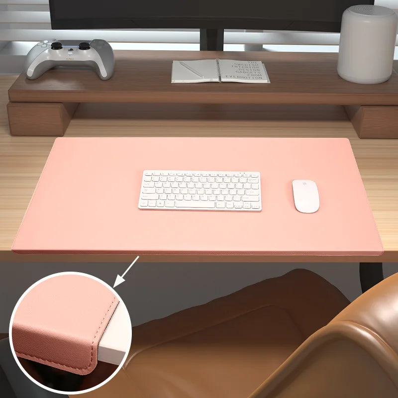 PU Folding Desk Mat with Elbow & Wrist Support – Large Mouse Pad for Office & Gaming