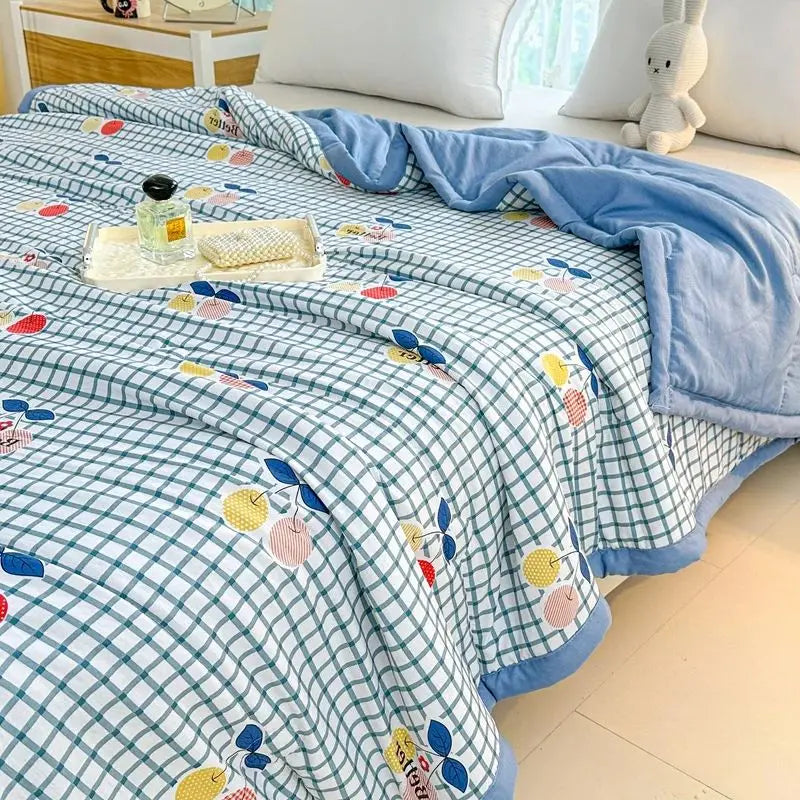 Printed Thin Summer Duvet – Soft Lightweight Bedspread (No Pillowcase)