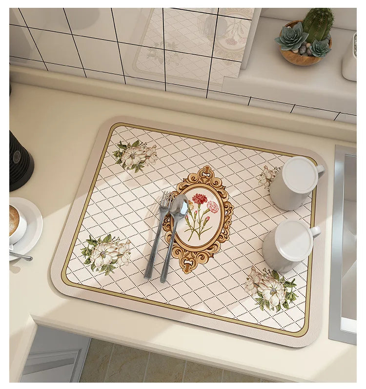 Large Super Absorbent Kitchen Drying Mat