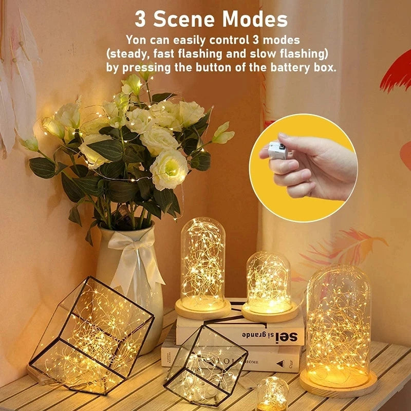 Fairy String Lights – Battery Operated LED Garland (1/5/10pcs)
