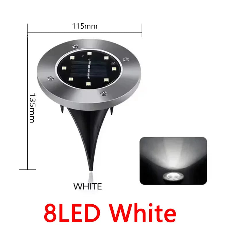 Solar Disk Lights – Outdoor Garden LED Pathway Lamps
