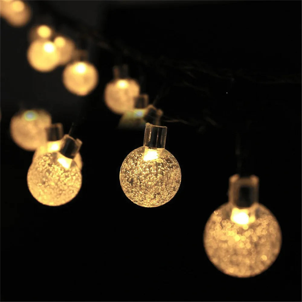 LED Solar Fairy String Lights – 5m 20LED Warm White, Waterproof Outdoor Garden & Wedding Decor