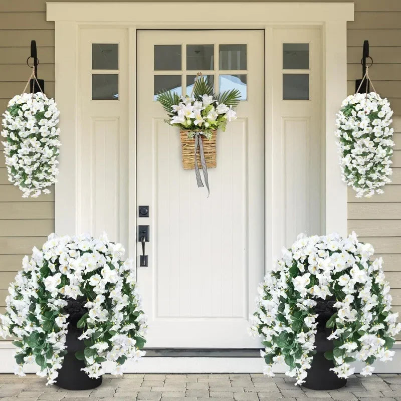 Artificial Hanging Flowers – UV-Resistant Realistic Floral Decor for Home & Wedding (2025)