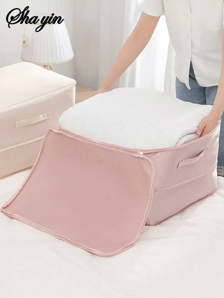 Heavy-Duty Self-Compressing Storage Bag for Clothes & Bedding