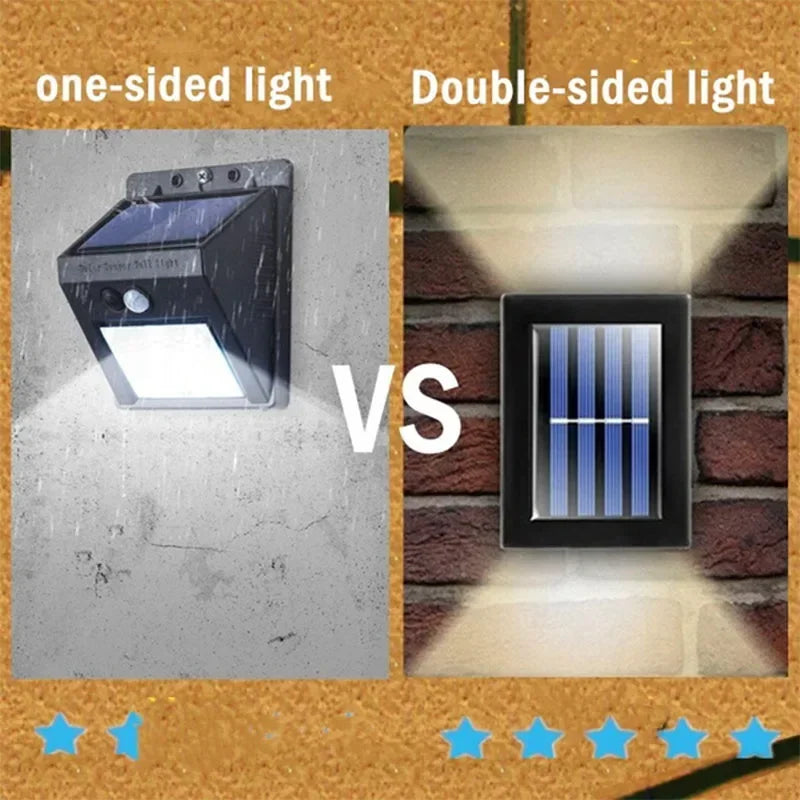 Solar Up & Down Wall Spot Lights – Outdoor Waterproof Decorative Garden Lamp