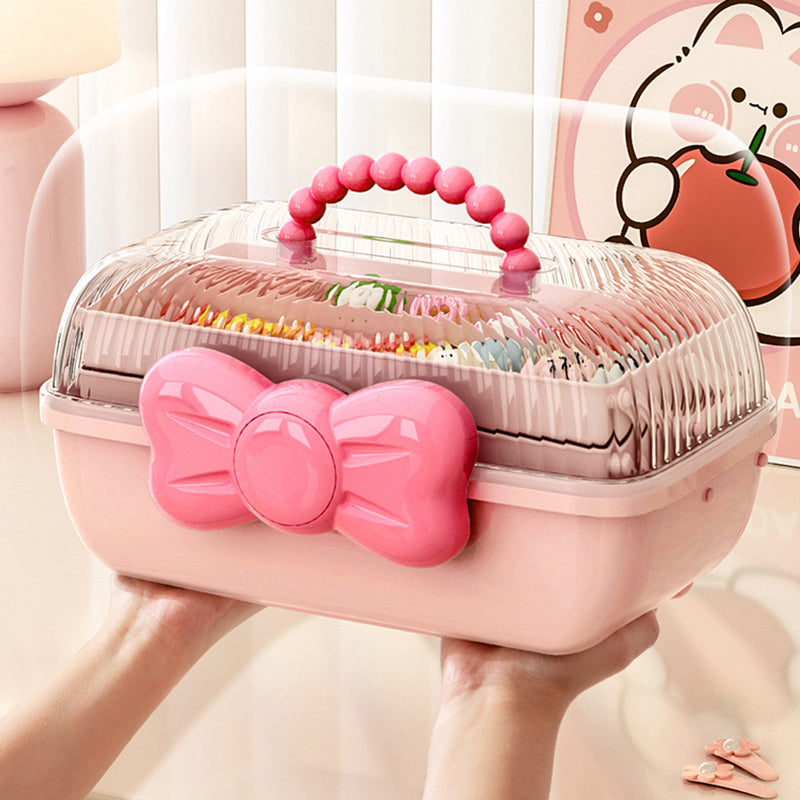 Multi-Layer Hair Accessories & Jewelry Organizer Box