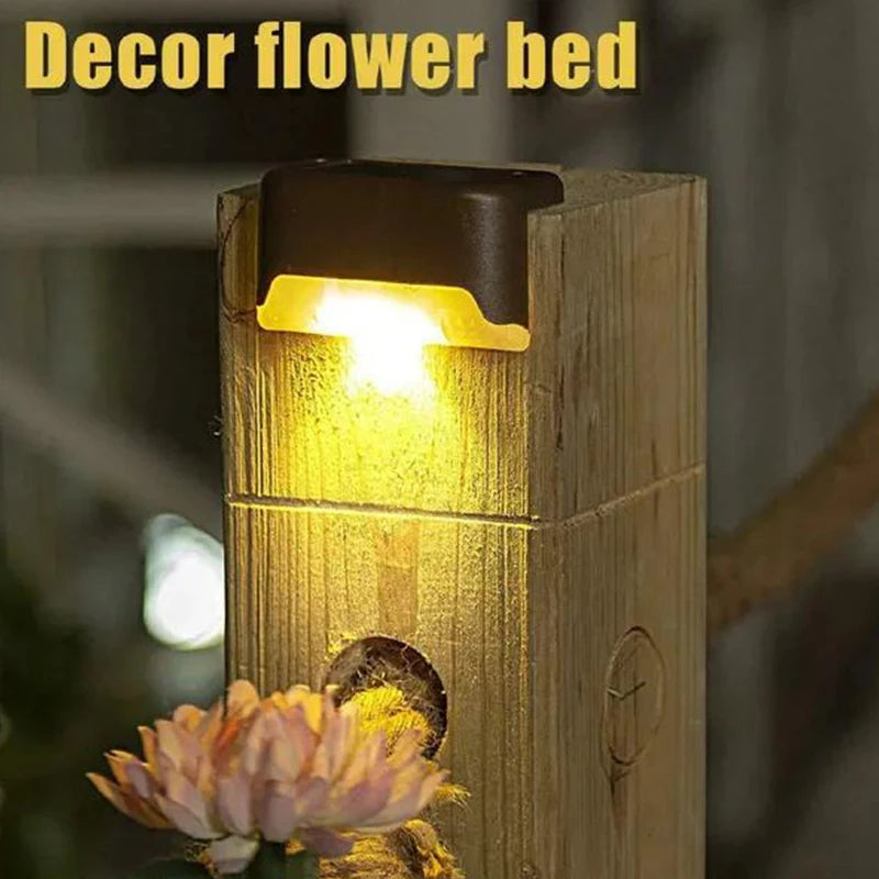 Waterproof Solar Deck Lights – LED Fence & Step Outdoor Lamps (4/8/12pcs)