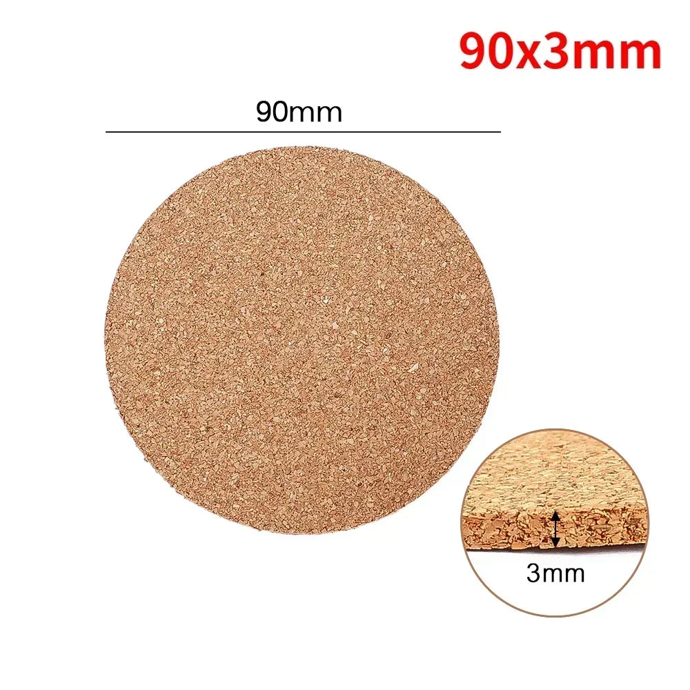 Natural Cork Coasters – Heat-Resistant Non-Slip Drink Mats