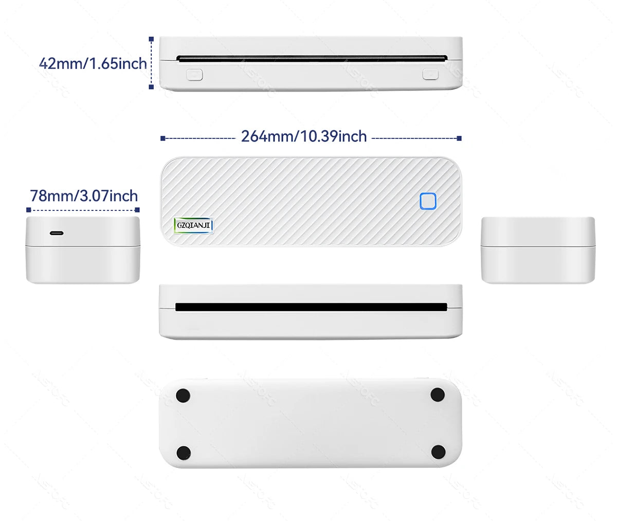 Portable A4 Thermal Bluetooth Printer – Photo & Document Printing Machine