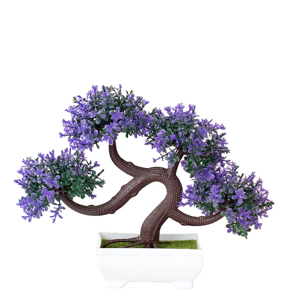 Artificial Potted Bonsai Tree – Small Fake Plant Home & Table Decor