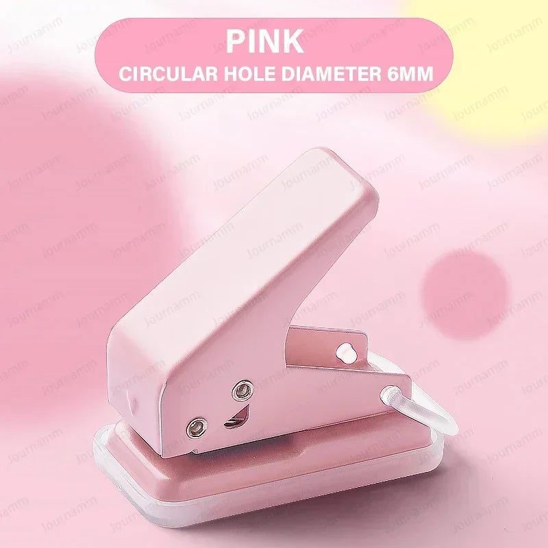 Mini Hole Punch – 1-Hole Cute Portable Paper Cutter
