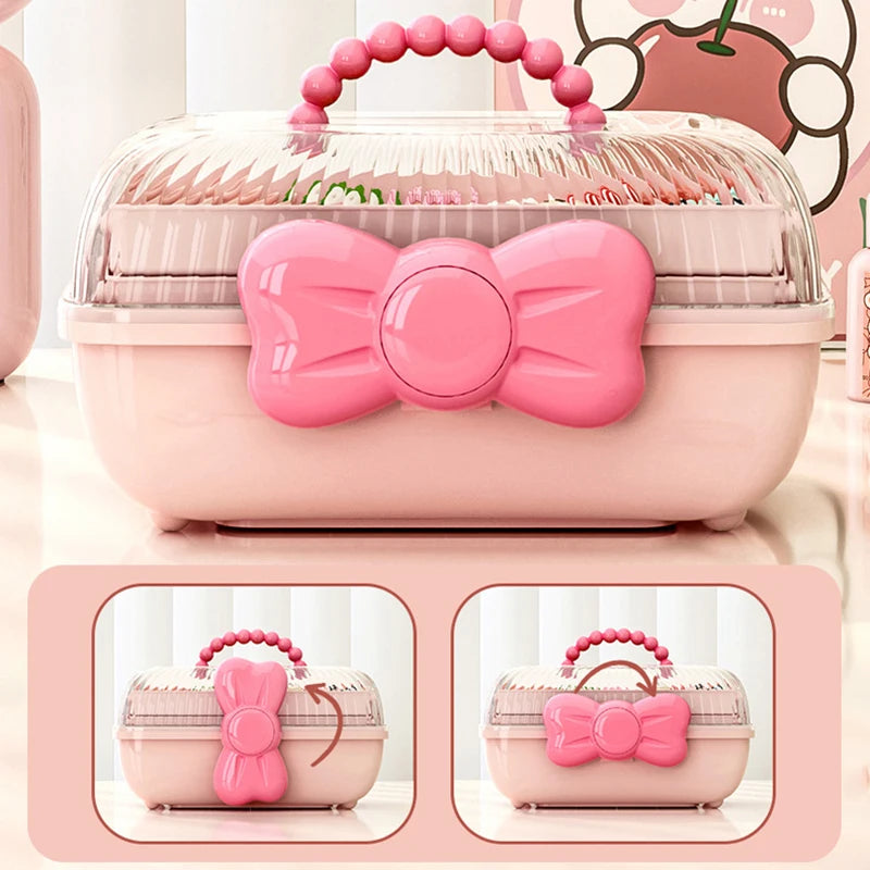 Multi-Layer Hair Accessories & Jewelry Organizer Box