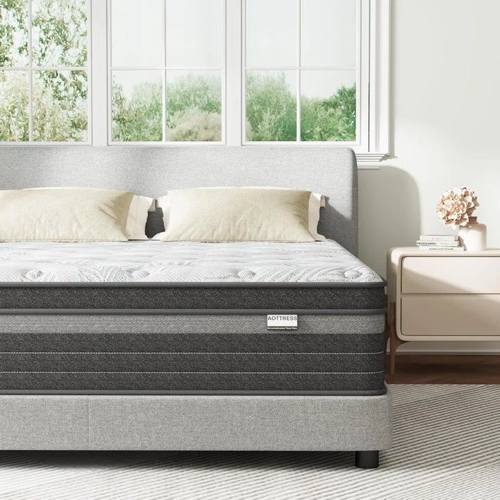 Full Size 12" Mattress in a Box – Medium Firm, Pressure Relief, Fiberglass-Free, CertiPUR