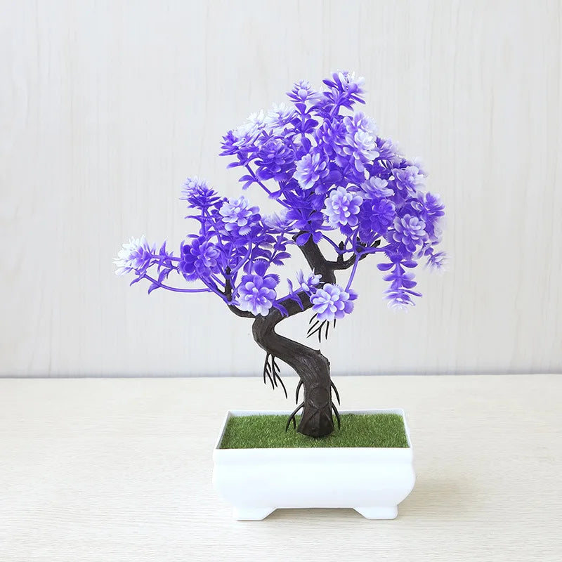 Artificial Potted Bonsai Tree – Small Fake Plant Home & Table Decor