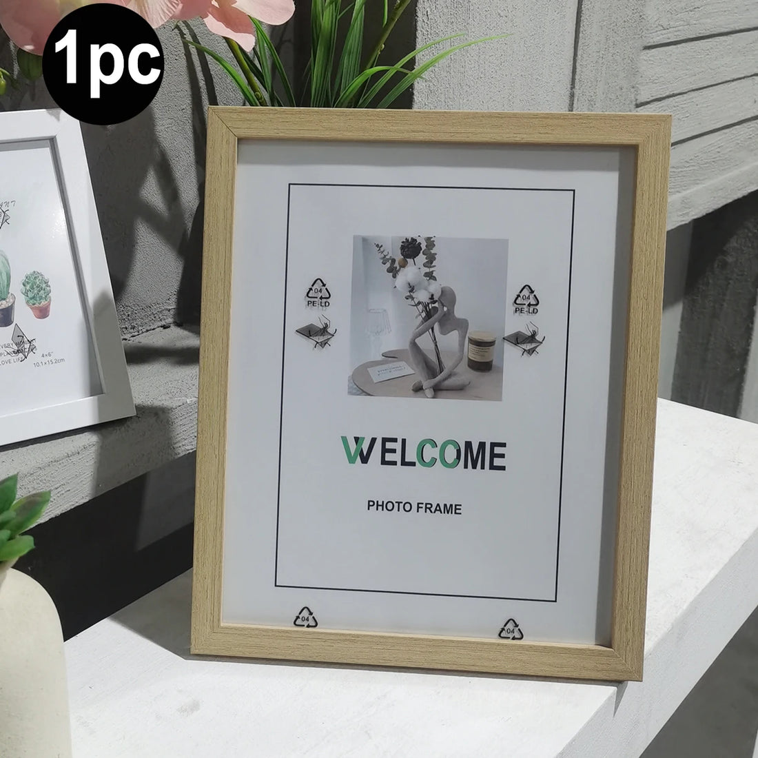 1Pc/3Pcs Wall Gallery Photo Frames – A4, 15x20, 20x25 cm for Tabletop or Wall Mount Display