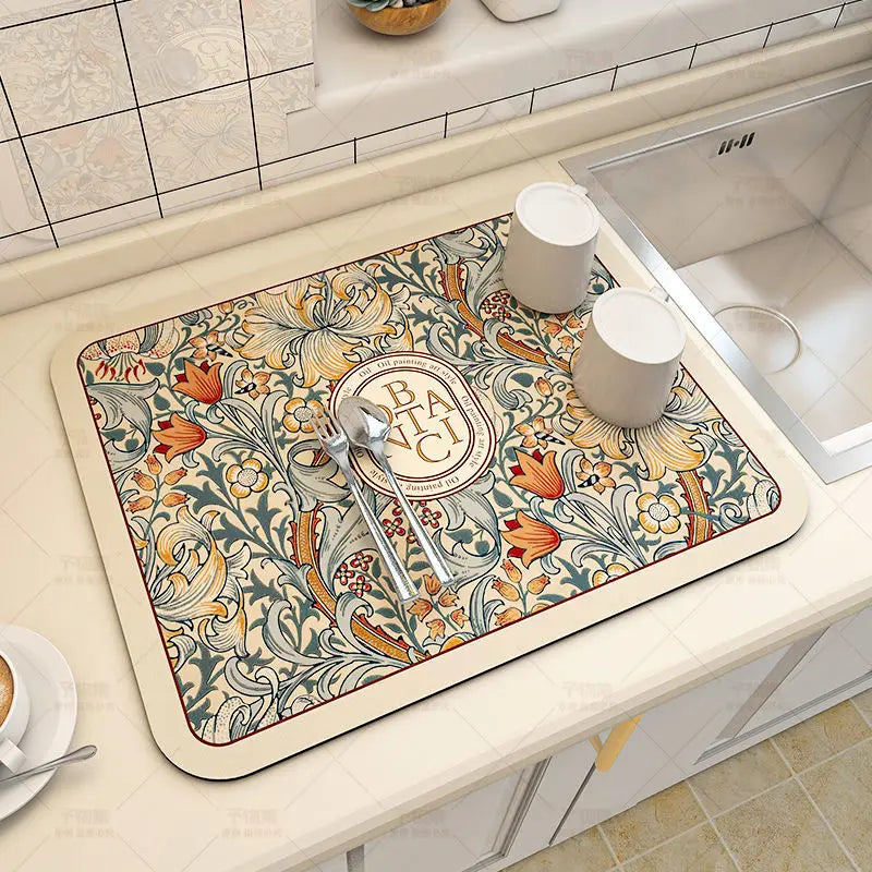 Large Super Absorbent Kitchen Drying Mat