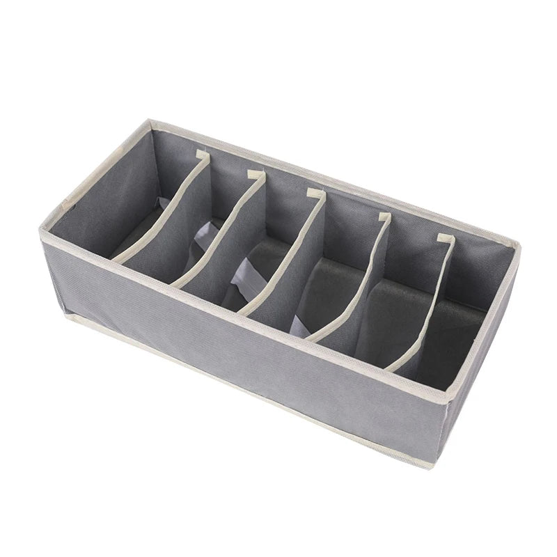 Foldable Underwear Drawer Organizer – Storage Box for Socks, Bras, Scarves & Ties