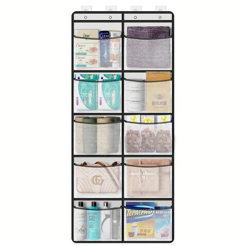 Over-the-Door Hanging Organizer with 5 Pockets – Grey