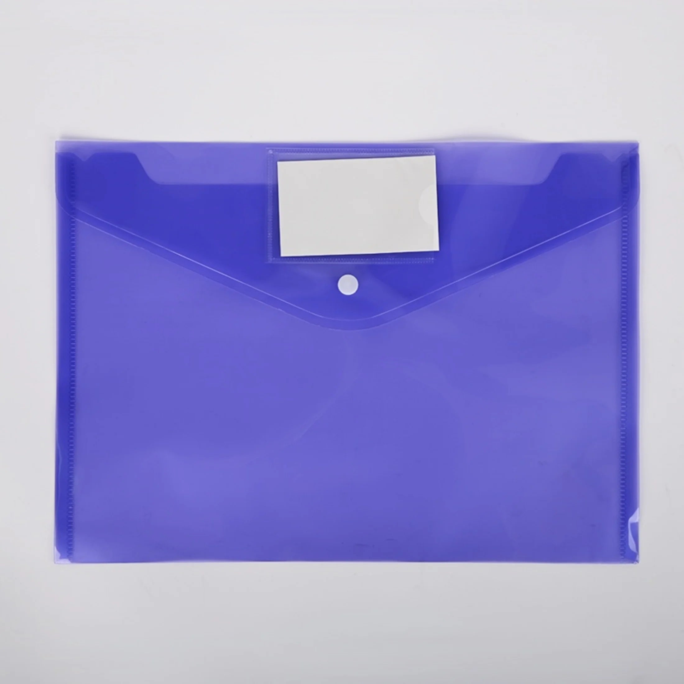 10pcs A4 Plastic Button File Bags – Colorful PP Document Storage Folders