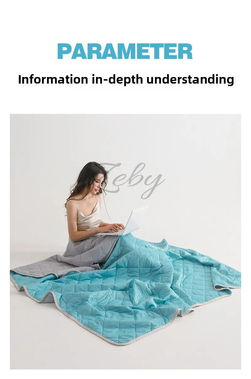 Cooling Blanket – Lightweight Breathable Summer Quilt (King/Queen)