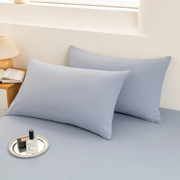 2025 Pure Cotton Yarn-Dyed Pillowcase – Solid Color Washed Cotton 48x74cm